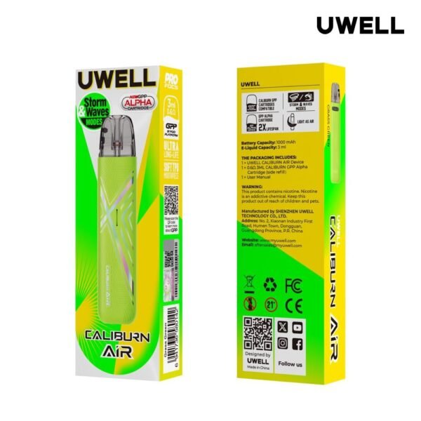 صورة سحبة كاليبرين اير من يو ويل UWELL Caliburn Air صورة سحبة كاليبرين اير من يو ويل UWELL Caliburn Air