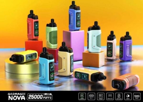 صورة سحبة نوفا قو تو ماجيك NOVA GO2MAGIC PUFFS 25000 صورة سحبة نوفا قو تو ماجيك NOVA GO2MAGIC PUFFS 25000