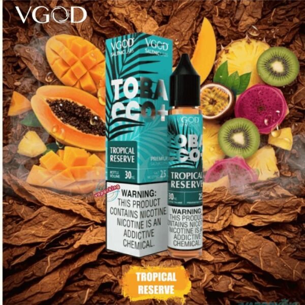 صورة نكهة فيقود توباكو فواكه استوائية VGOD Tobacco Plus Tropical Reser صورة نكهة فيقود توباكو فواكه استوائية VGOD Tobacco Plus Tropical Reser