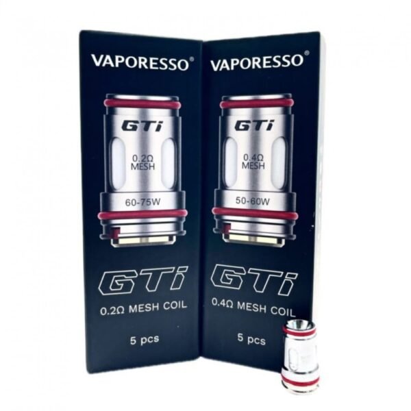 عبوة كويلات فابريسو GTI VAPORESSO خمس حبات بمقاومات متعددة عبوة كويلات فابريسو GTI VAPORESSO خمس حبات بمقاومات متعددة