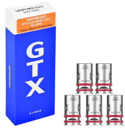 عبوة كويلات فابريسو GTX ميش بمقاومة 0.2 أوم لجهاز Target PM80 عبوة كويلات فابريسو GTX ميش بمقاومة 0.2 أوم لجهاز Target PM80