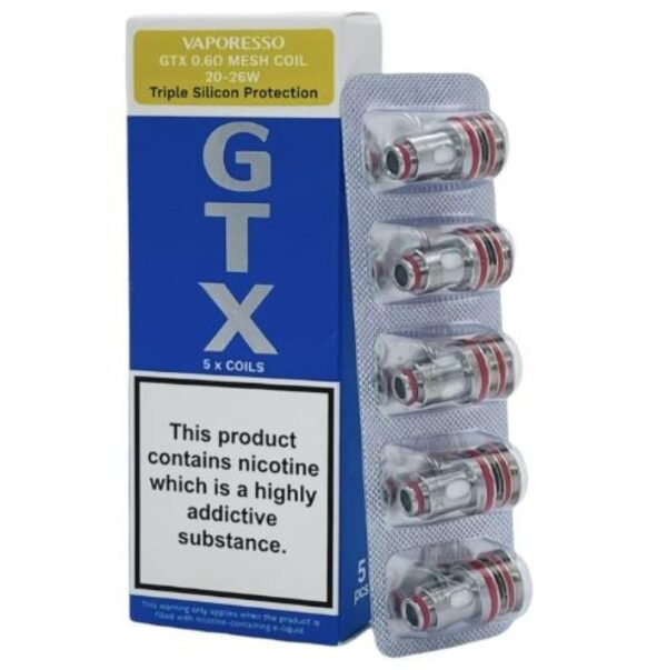 عبوة كويلات فابريسو GTX ميش بمقاومة 0.6 أوم لجهاز تارجيت PM80 عبوة كويلات فابريسو GTX ميش بمقاومة 0.6 أوم لجهاز تارجيت PM80