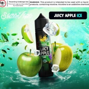 عبوة نكهة جوسي تفاح ايس سامز فيب 60 مل Juicy Apple Frozen فري بيس عبوة نكهة جوسي تفاح ايس سامز فيب 60 مل Juicy Apple Frozen فري بيس