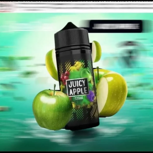 عبوة نكهة جوسي تفاح من سامز فيب 120 مل Juicy Apple Sams Vape