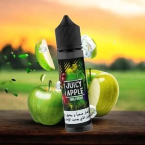 عبوة نكهة جوسي تفاح من سامز فيب 60 مل Juicy Apple Sams Vape عبوة نكهة جوسي تفاح من سامز فيب 60 مل Juicy Apple Sams Vape
