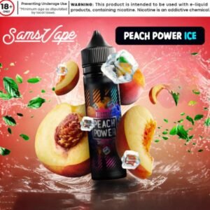 عبوة نكهة خوخ ايس سامز فيب 60 مل Peach Power Frozen فري بيس عبوة نكهة خوخ ايس سامز فيب 60 مل Peach Power Frozen فري بيس