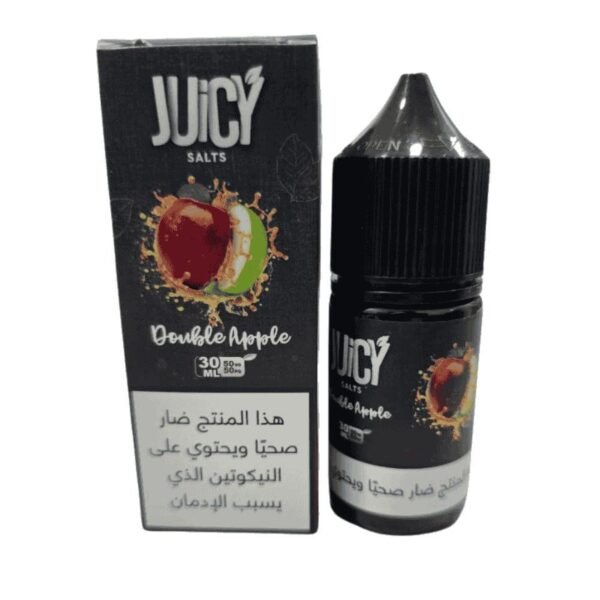 عبوة نكهة سولت جوسي تفاحتين Juicy Double Apple سعة 30 مل عبوة نكهة سولت جوسي تفاحتين Juicy Double Apple سعة 30 مل