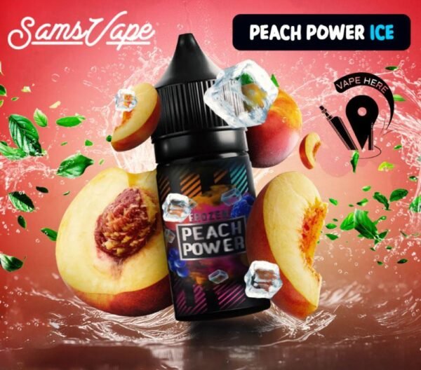 عبوة نكهة سولت خوخ آيس Peach Power Frozen من سامز فيب سعة 30 مل