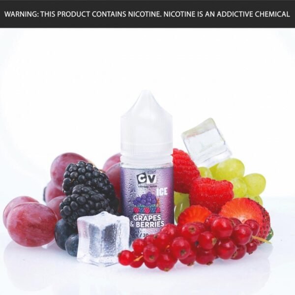 عبوة نكهة سولت سي في عنب وتوت بارد CV Grapes and Berries Ice سعة 30 مل عبوة نكهة سولت سي في عنب وتوت بارد CV Grapes and Berries Ice سعة 30 مل