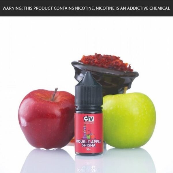 عبوة نكهة سولت شيشة التفاحتين CV Shisha Double Apple من سي في عبوة نكهة سولت شيشة التفاحتين CV Shisha Double Apple من سي في