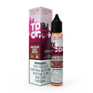 عبوة نكهة سولت فيقود امريكان باك وودز VGOD Tobacco Plus Backwoods سعة 30 مل