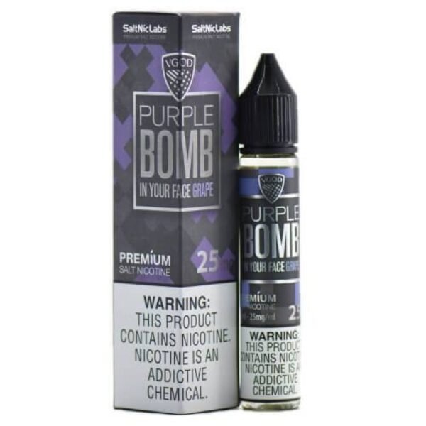 عبوة نكهة سولت قنبلة العنب Bomb Purple Grape VGOD عبوة نكهة سولت قنبلة العنب Bomb Purple Grape VGOD