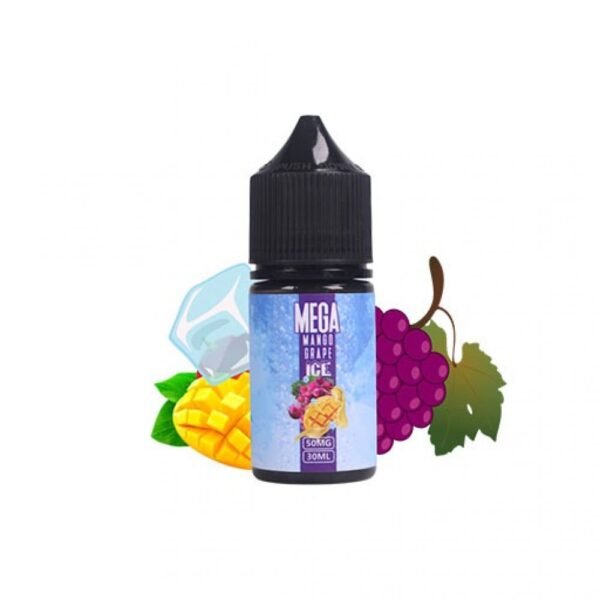 عبوة نكهة سولت مانجو وعنب بارد من ميجا MEGA MANGO Grape Ice عبوة نكهة سولت مانجو وعنب بارد من ميجا MEGA MANGO Grape Ice