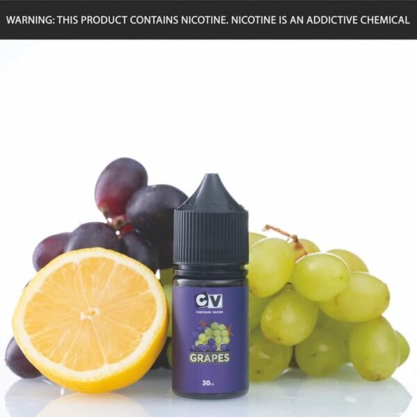 عبوة نكهة سولت ميجا جريب عنب CV Mega Grape من سي في عبوة نكهة سولت ميجا جريب عنب CV Mega Grape من سي في
