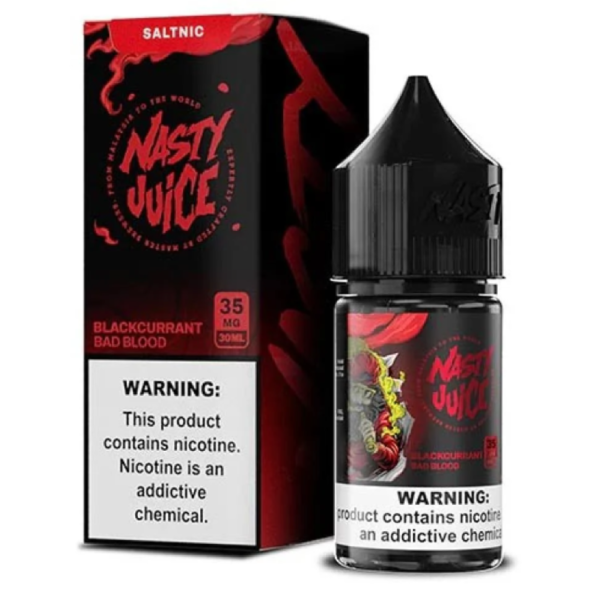 عبوة نكهة سولت ناستي باد بلود توت مشكل Nasty Bad Blood سعة 30 مل عبوة نكهة سولت ناستي باد بلود توت مشكل Nasty Bad Blood سعة 30 مل