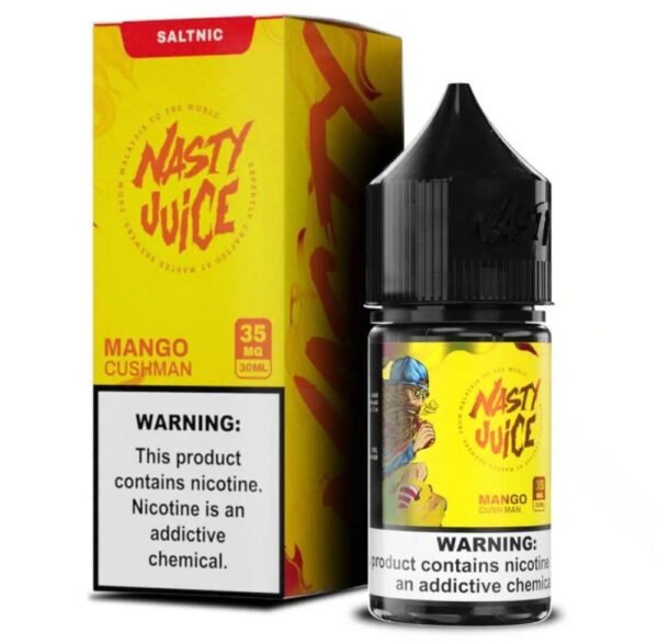 عبوة نكهة سولت ناستي مانجو Nasty Cush Man Mango Salt سعة 30 مل