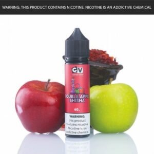عبوة نكهة سي في شيشة التفاحتين CV Shisha Double Apple بحجم 60 مل