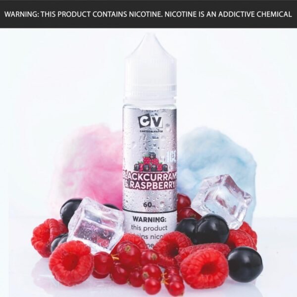 عبوة نكهة سي في كشمش أسود وتوت ايس CV Blackcurrant Raspberry Ice بحجم 60 مل