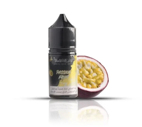 عبوة نكهة مزاج باشن فروت سولت نيكوتين MAZAJ PASSION FRUIT حجم 30 مل