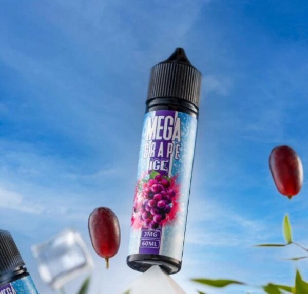 عبوة نكهة ميجا عنب ايس بارد Mega Grape Ice سعة 60 مل