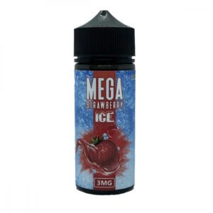 عبوة نكهة ميجا فراولة ايس 120 مل MEGA Strawberry ICE بتركيز نيكوتين 3 مج