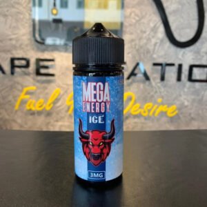 عبوة نكهة ميجا مشروب طاقة ايس 120 مل MEGA Energy ICE بتركيز 3 مج