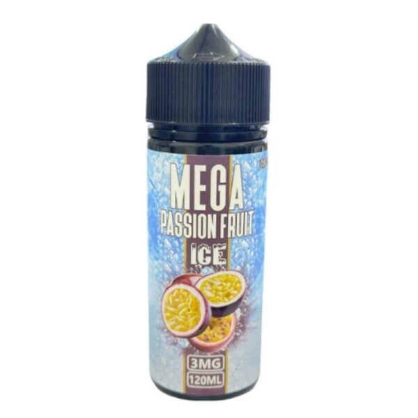 عبوة نكهة ميقا باشن فروت ايس 120 مل Mega Passion Fruit Ice بتركيز 3 مج عبوة نكهة ميقا باشن فروت ايس 120 مل Mega Passion Fruit Ice بتركيز 3 مج