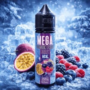 عبوة نكهة ميقا باشن فروت بيري ايس Mega Passion Fruit Berry Ice فري بيس 60 مل عبوة نكهة ميقا باشن فروت بيري ايس Mega Passion Fruit Berry Ice فري بيس 60 مل