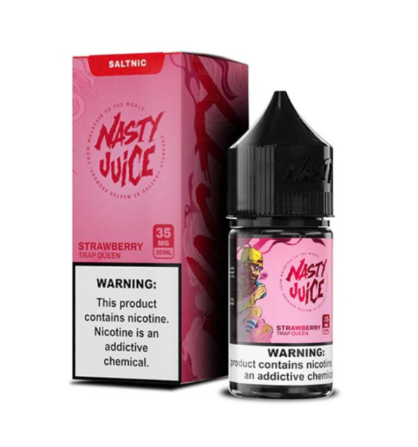 عبوة نكهة ناستي تراب كوين سولت فراولة Nasty Juice Trap Queen حجم 30 مل عبوة نكهة ناستي تراب كوين سولت فراولة Nasty Juice Trap Queen حجم 30 مل