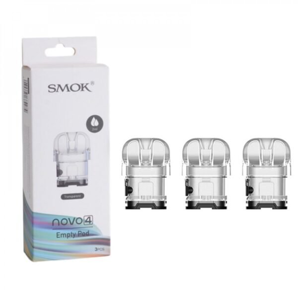 علبة بودات سموك نوفو 4 SMOK NOVO 4 فيها 3 بودات فارغة علبة بودات سموك نوفو 4 SMOK NOVO 4 فيها 3 بودات فارغة