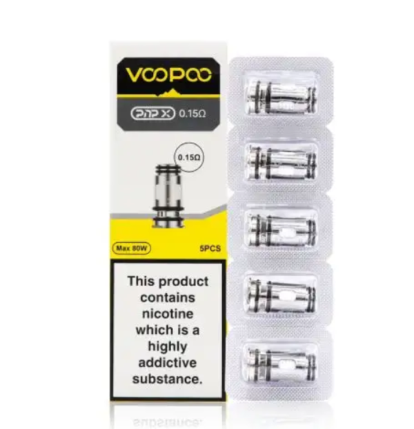 كويلات VooPoo PNP X 0 15 أوم عبوة 5 قطع كويلات VooPoo PNP X 0 15 أوم عبوة 5 قطع