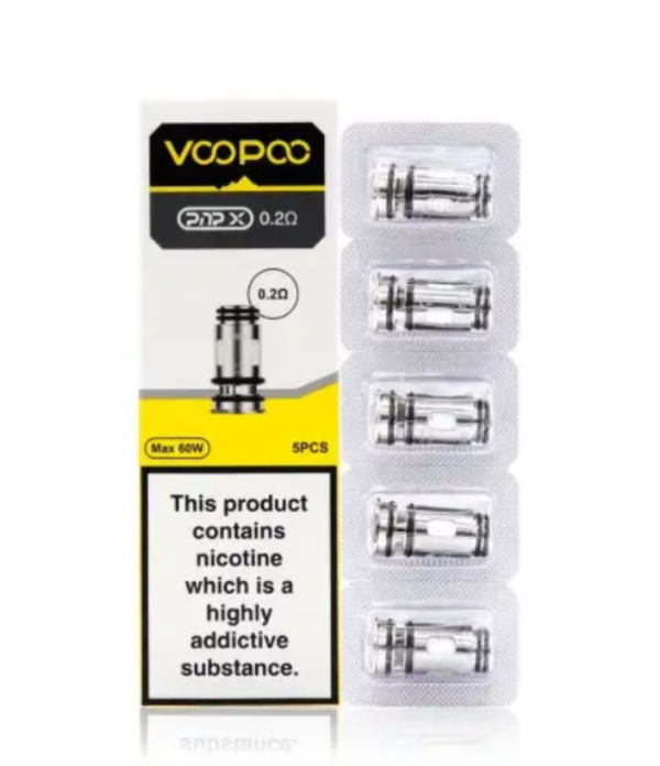 كويلات VooPoo PNP X 0 2 أوم في عبوة من 5 قطع كويلات VooPoo PNP X 0 2 أوم في عبوة من 5 قطع