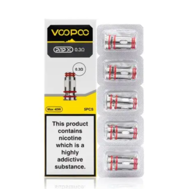 كويلات VooPoo PNP X مقاومة 0 3 أوم 5 قطع كويلات VooPoo PNP X مقاومة 0 3 أوم 5 قطع