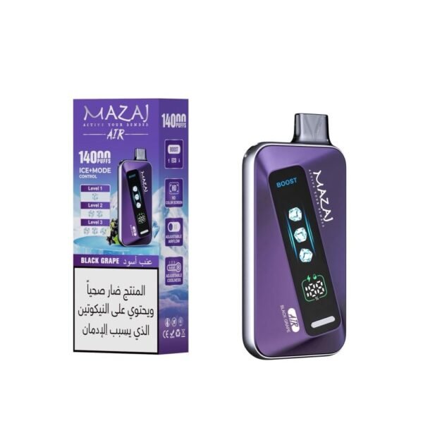 مزاج اير 14000 سحبة Mazaj Air نكهة عنب أسود Black Grape