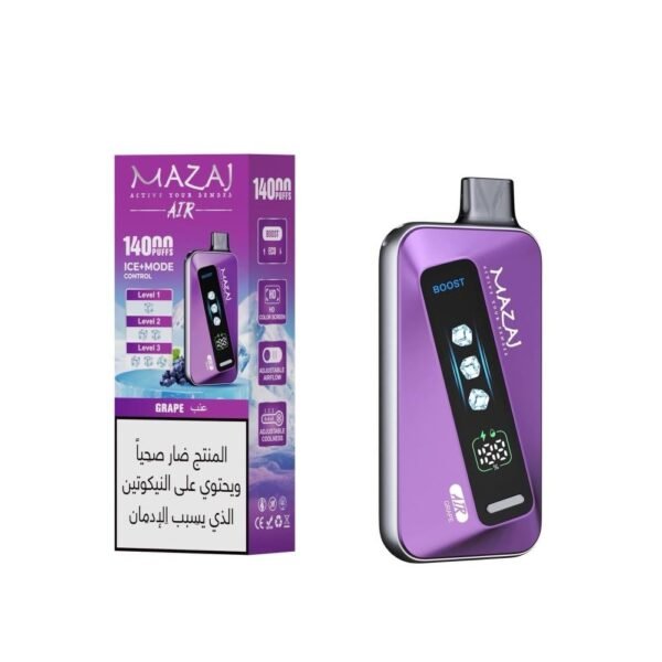 مزاج اير 14000 سحبة Mazaj Air نكهة عنب Grape