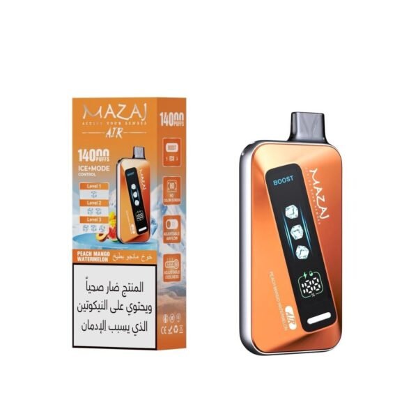 مزاج اير Mazaj Air نكهة خوخ مانجو بطيخ Peach Mango Watermelon