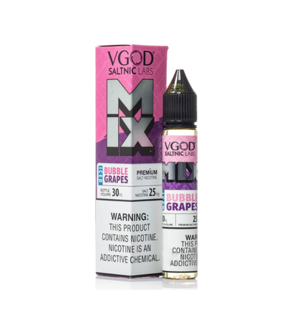 نكهة سولت فيقود علكة عنب ايس VGOD Mix Iced Bubble Grapes SaltNic E Liq