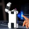 ولاعة كهربائية usb معدنية بطلاء PVD مع شاشة لمس وقوس مزدوج للإشعال ولاعة كهربائية usb معدنية بطلاء PVD مع شاشة لمس وقوس مزدوج للإشعال