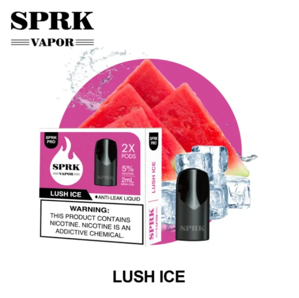 بودات سبارك برو SPRK PRO Pods V5 بنكهات لوش ايس وخوخ ايس وعنب ايس وتوت ايس بودات سبارك برو SPRK PRO Pods V5 بنكهات لوش ايس وخوخ ايس وعنب ايس وتوت ايس