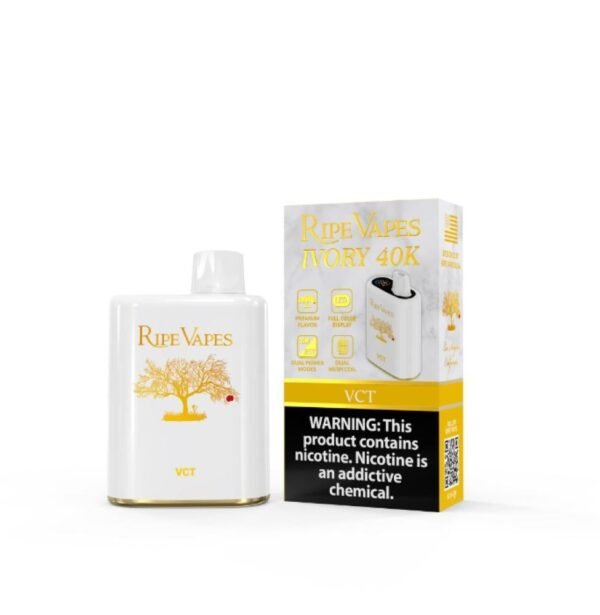 سحبة ايفوري 40 الف موشة من رايب فيب Ripe Vapes IVORY 40K سحبة ايفوري 40 الف موشة من رايب فيب Ripe Vapes IVORY 40K