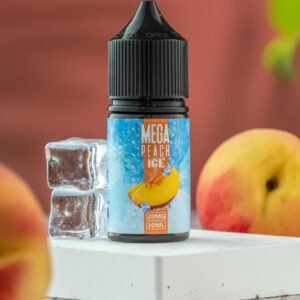 عبوة نكهة سولت ميجا خوخ بارد Mega Peach Ice Salt من ميجا فيب