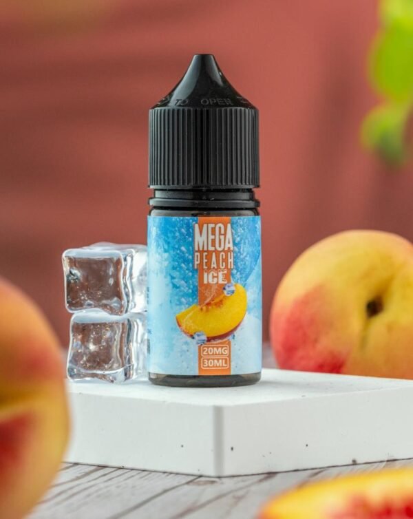 عبوة نكهة سولت ميجا خوخ بارد Mega Peach Ice Salt من ميجا فيب عبوة نكهة سولت ميجا خوخ بارد Mega Peach Ice Salt من ميجا فيب